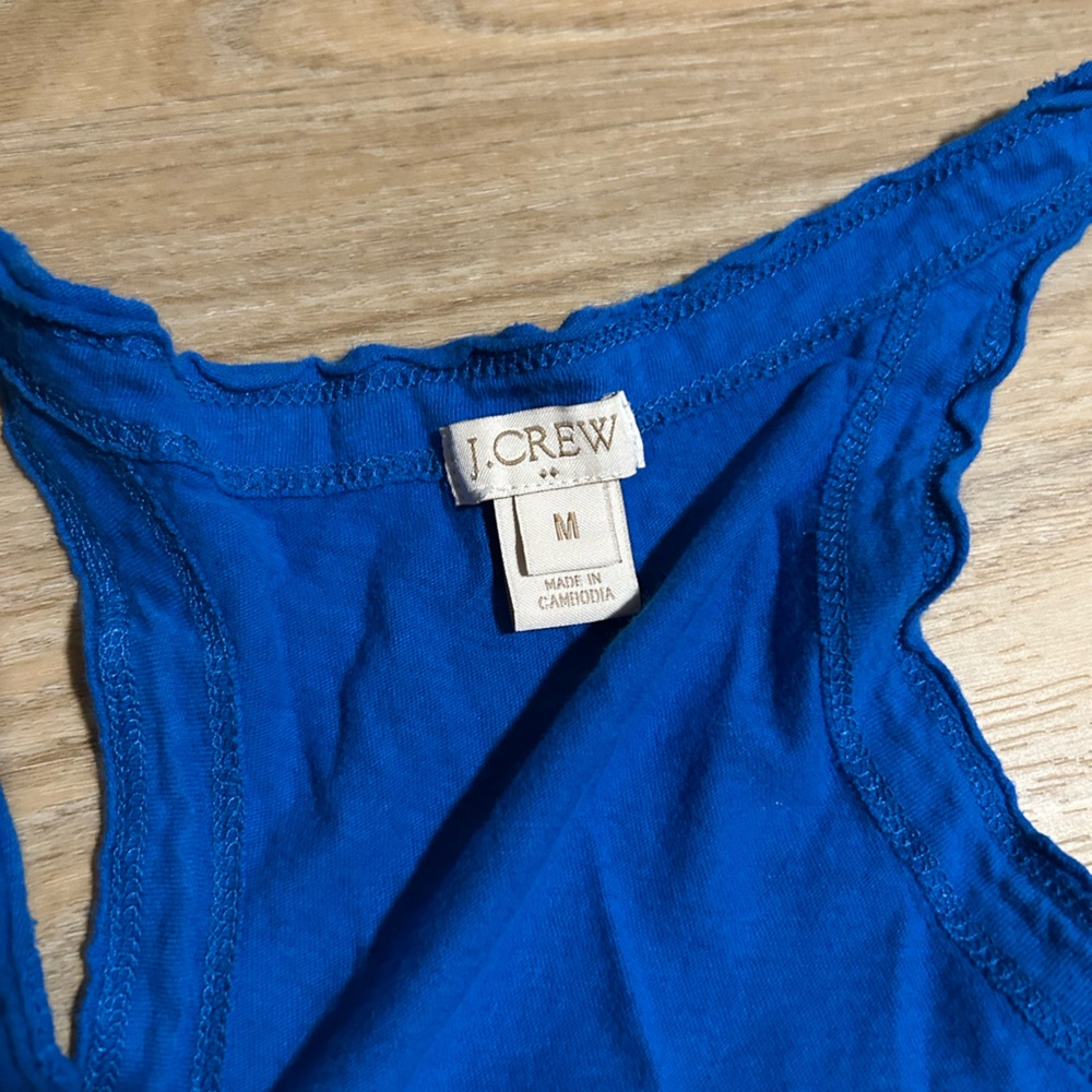 J. Crew Royal Blue Tank Top - Picture 2 of 3